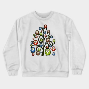 Owl Tree Crewneck Sweatshirt